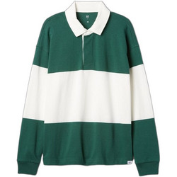 Gap Παιδικό Polo Μακρυμάνικο Πράσινο Λευκό 500471000