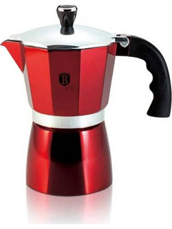Berlinger Haus Metallic Line Burgundy BH-8544NO-18 Μπρίκι Espresso 3Cups Κόκκινο