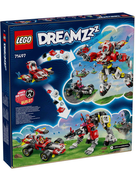 Lego DreamZzz Cooper's Tiger Mech & Zero's Hot Rod Car για 9+ Ετών 71497