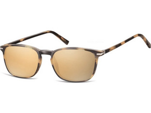 Sunoptic SRG-CP120D Ανδρικά Γυαλιά Ηλίου Τετράγωνα Κοκάλινα Ταρταρούγα με Χρυσό Φακό