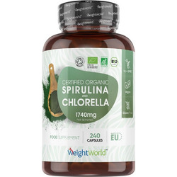 WeightWorld Spirulina & Chlorella 1740mg 240 Κάψουλες