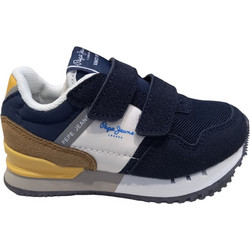 Pepe Jeans Παιδικά Sneakers Navy Μπλε Καφέ PBS40015-585