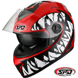 SPD Venom-105 Red Κράνος Μηχανής Full Face 1250gr