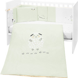 KikkaBoo Sleepy Sheep Σετ Κούνιας Mint Green 6τμχ 41101060140