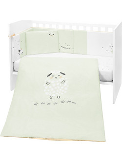 KikkaBoo Sleepy Sheep Σετ Κούνιας Mint Green 6τμχ 41101060140
