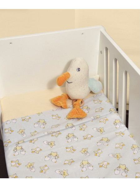 Baby Oliver Σετ Βρεφικά Σεντόνια Κούνιας Βαμβακερά με Λάστιχο 110x160 Des 210 3τμχ