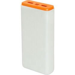 Moxom Power Bank 10000mAh 22.5W με 2 Θύρες USB-A & Θύρα USB-C White Orange