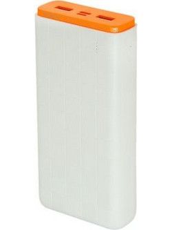 Moxom Power Bank 10000mAh 22.5W με 2 Θύρες USB-A & Θύρα USB-C White Orange
