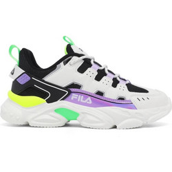 Fila Memory Spinel 3 Παιδικά Sneakers Λευκά Μαύρα Λιλά 3YF51022-186
