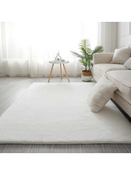 Lino Home Doux Χαλί Ορθογώνιο Γούνινο 160x230cm White 7000002388