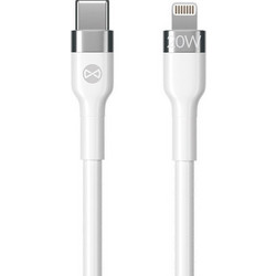 Forever Flexible USB-C to Lightning Cable 20W 2m White 5900495978516