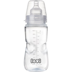 Lovi Medical+ Πλαστικό Μπιμπερό με Θηλή Σιλικόνης κατά των Κολικών 9+ Μηνών Grey 330ml