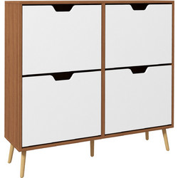 HOMCOM Παπουτσοθήκη Μοριοσανίδας Πεύκο M95xΠ26xY95cm 837-394V80ND
