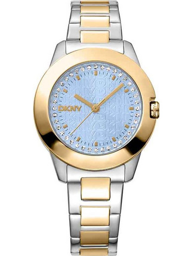 DKNY Park Ave Γυναικείο Ρολόι με Ασημί Χρυσό Μεταλλικό Μπρασελέ DK1L021M0085