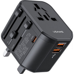 Usams US-CC179 Φορτιστής χωρίς Καλώδιο με 2 Θύρες USB-A & Θύρα USB-C 20W Power Delivery