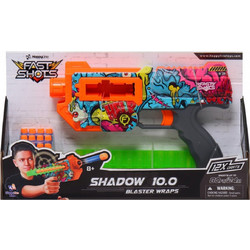 Just Toys Fast Shots Blaster Wraps Shadow 10.0 Σετ Παιδικό Πιστόλι με Μαλακές Σφαίρες 590401