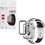 Volte-Tel Πλαστική Θήκη Tempered Glass για Apple Watch 1 / 2 / 3 42mm Λευκή