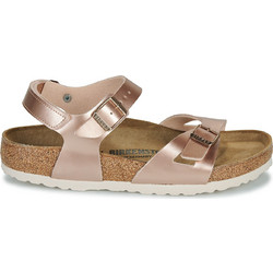 Birkenstock Rio Παιδικά Πέδιλα για Κορίτσι Ανατομικά Ροζ Χρυσά 102953