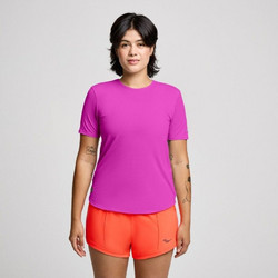 Saucony Stopwatch Γυναικείο Αθλητικό T-Shirt Φούξια SAW800484-FCH