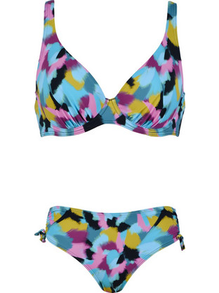 Naturana Bikini Set Γαλάζιο Φούξια 77135