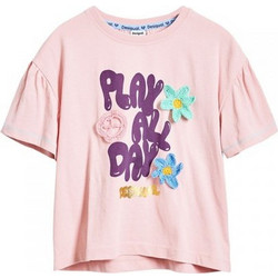 Desigual Παιδικό T-Shirt Κοντομάνικο Ροζ Μωβ 25SGTK03-3035