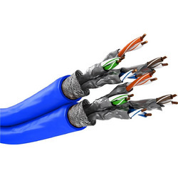 Goobay S/FTP Cat.7a Καλώδιο Δικτύου Ethernet 100m Blue 91896