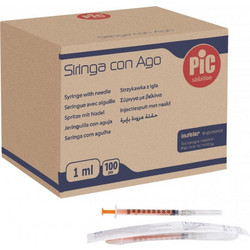 Pic Σύριγγα Ινσουλίνης 1ml με Βελόνα 27G 12.7mm 1τμχ