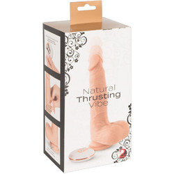 You2Toys Natural Thrusting Vibe Ρεαλιστικός Δονητής για Ζευγάρια με Τηλεχειριστήριο 24.5cm Flesh