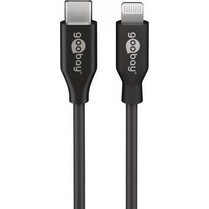 Goobay USB-C to Lightning Cable 0.5m Black 4040849394287