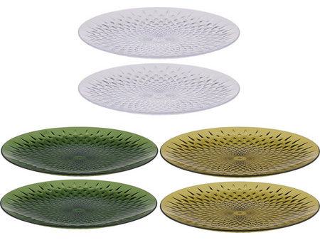 Alpina Πιάτα Ρηχά Γυάλινα 20cm 2τμχ 06451151