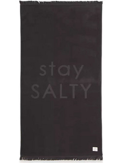 Nef-Nef Stay Salty Πετσέτα Θαλάσσης Μαύρη 90x170cm