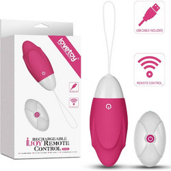 Lovetoy IJOY Wireless Remote Rechargeable Egg Δονητής Egg για Ζευγάρια με Τηλεχειριστήριο Ροζ 1