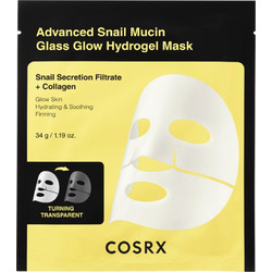 Cosrx Advanced Snail Mucin Glass Glow Sheet Μάσκα Προσώπου για Καθαρισμό με Κολλαγόνο & Εκχύλισμα Σαλιγκαριού 1τμχ