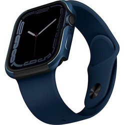 Uniq Valencia Μεταλλική Θήκη για Apple Watch 4 / 5 / 6 / 7 / 8 / 9 / SE 40 / 41mm Royal Blue