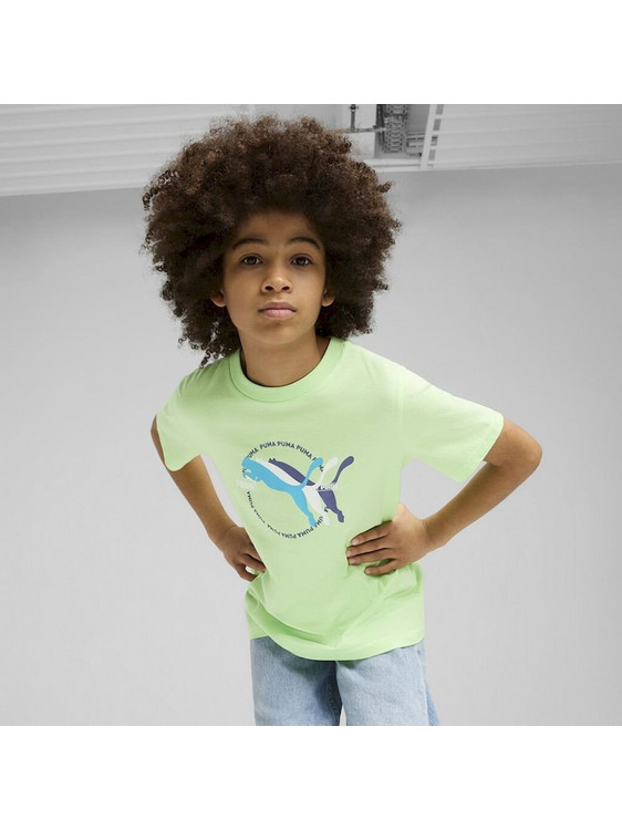 Puma Παιδικό T-Shirt Κοντομάνικο Lime 686660-49