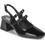 Moony Mood Estelia Γόβες Slingback Δερμάτινες με Χοντρό Χαμηλό Τακούνι Μαύρες EPT1050380
