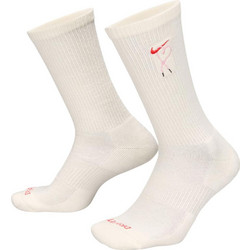 Nike Everyday Plus Βαμβακερές Γυναικείες Κάλτσες Εκρού HJ9381-133