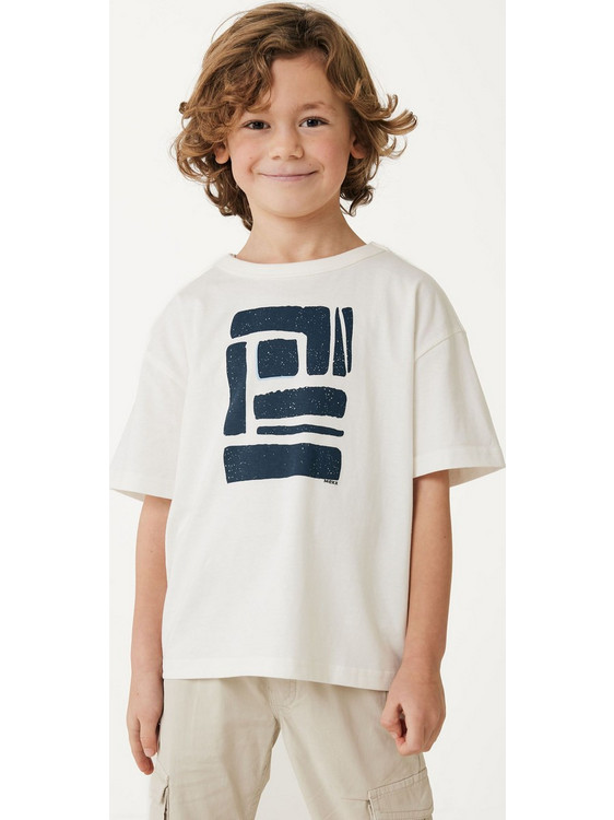 Mexx Παιδικό T-Shirt Κοντομάνικο Λευκό Μπλε MF007804041B