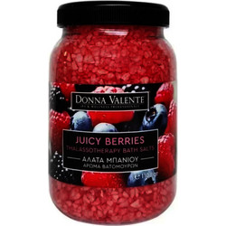 Donna Valente Thalassotherapy Juicy Berries Άλατα Μπάνιου Κρύσταλλοι 1.1kg