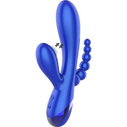 Xoccon Triple Love Δονητής Rabbit 19cm Μπλε