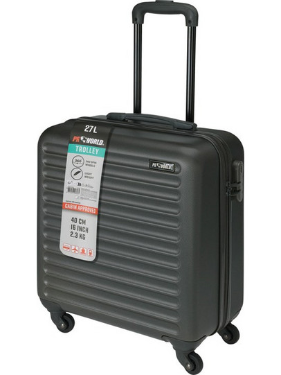 FB5000400 Βαλίτσα Καμπίνας 47x41x22cm με 4 Ρόδες Μαύρη