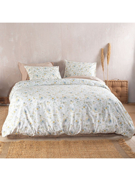 Rythmos Σετ Σεντόνια Υπέρδιπλα Βαμβακερά 230x270 Sorin Μπλε