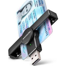 Axagon CRE-SMPA Card Reader USB-A 2.0 για Smart Card