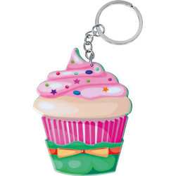 Μπομπονιέρα Βάπτισης Μπρελόκ Cupcake από Ακρυλικό 12τμχ