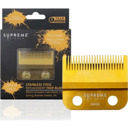 Supreme Clipper Stainless Steel Fade Blade Gold Ανταλλακτικά Κουρευτικής Μηχανής