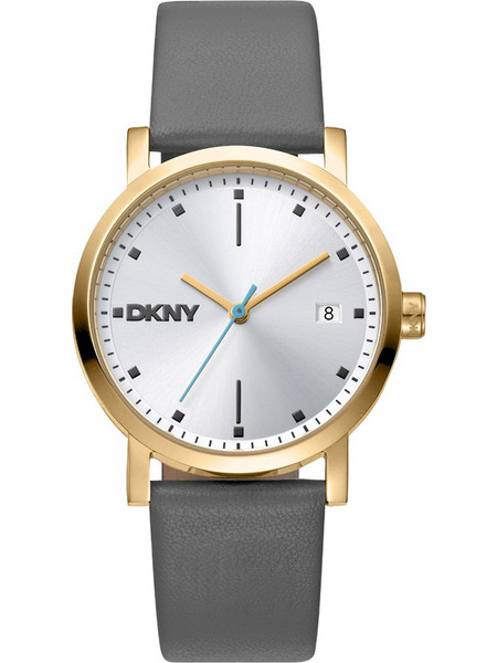 DKNY Soho Midi Γυναικείο Ρολόι με Γκρι Δερμάτινο Λουράκι DK1L036L0025