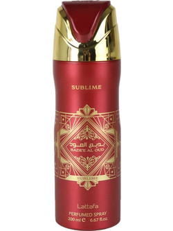 Lattafa Sublime Bade'e Al Oud Αποσμητικό Spray Χωρίς Αλουμίνιο 200ml