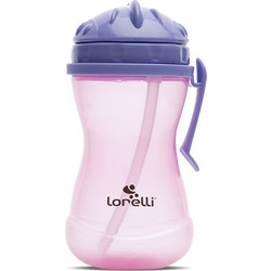 Lorelli Κύπελλο με Καλαμάκι Sport Purple/Pink 360ml