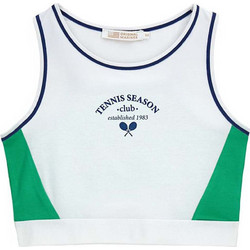 Original Marines Παιδικό Crop Top Αμάνικο Λευκό Πράσινο DFP5186YF VARIANTE1