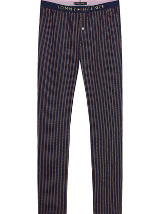 Tommy Hilfiger Χειμωνιάτικο Ανδρικό Παντελόνι Πιτζάμας Βαμβακερό Navy Μπλε UM0UM02354-0A4